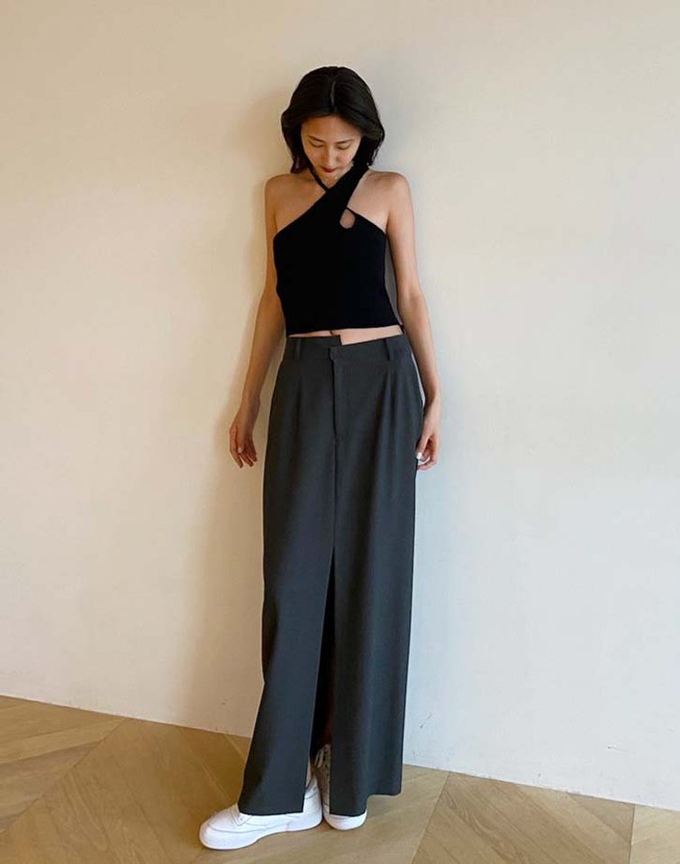 SeaRoomlynn Waist asymmetryスリットスカート-