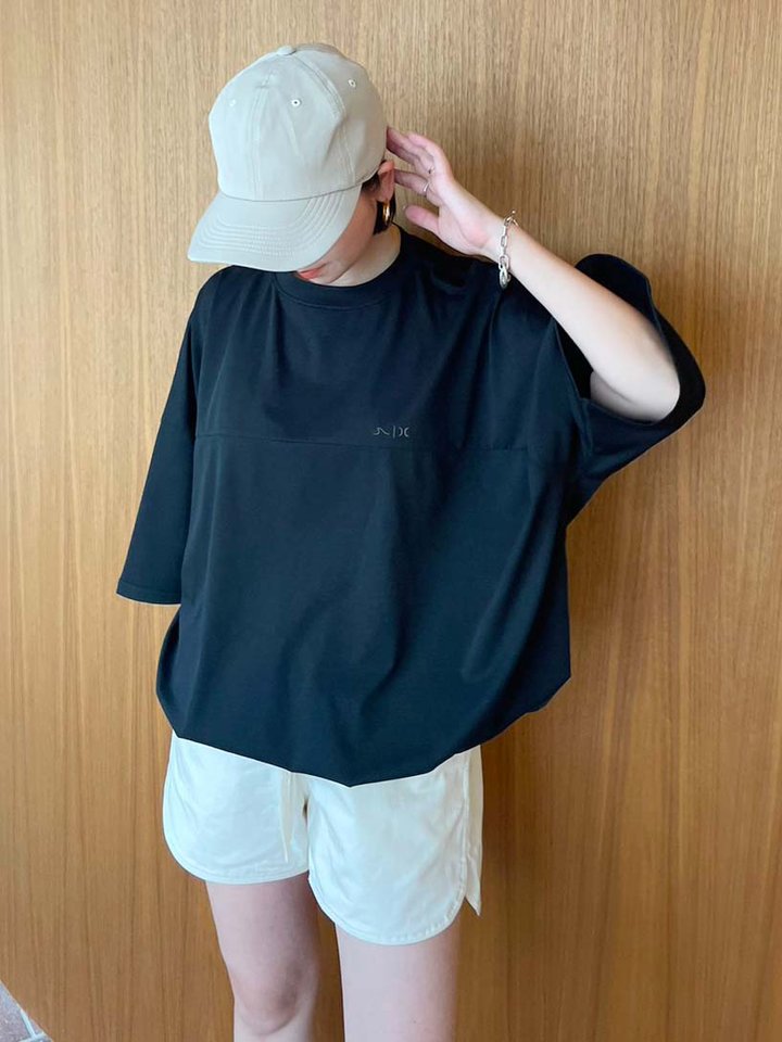 新しい季節 Sea T/FREE/ポリエステル/BLK/00204093 half drawstring UV