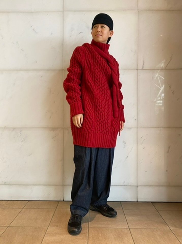 sacai（サカイ）ニット・セーター 赤 サイズ:-(XL位) メンズ |【公式 