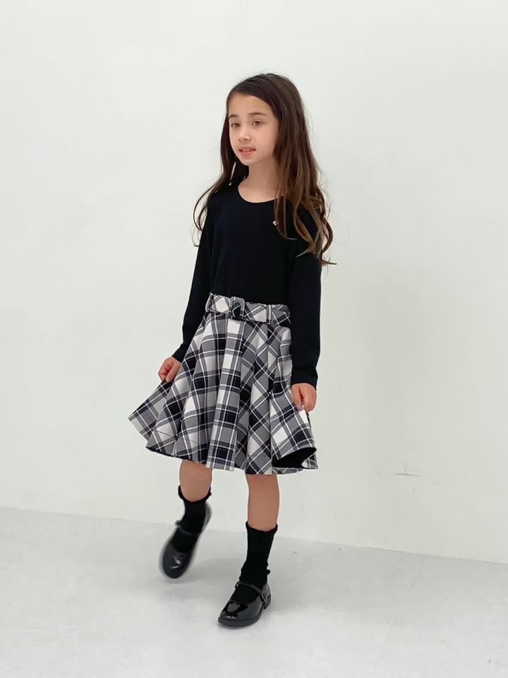 お値下げ　美品　ケイトスペード　プレイドニットドッキングワンピース お値下げ 美品 ケイトスペード プレイドニットドッキング