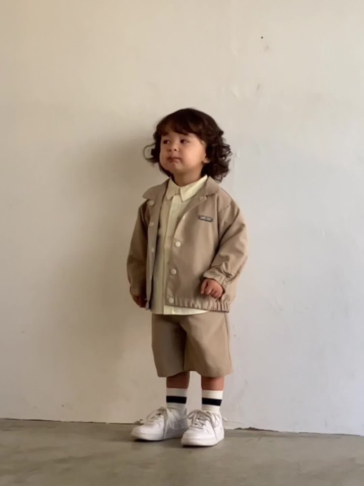 撥水加工】ブルソンセットアップ(90cm ベージュ): キッズ - ナルミヤ