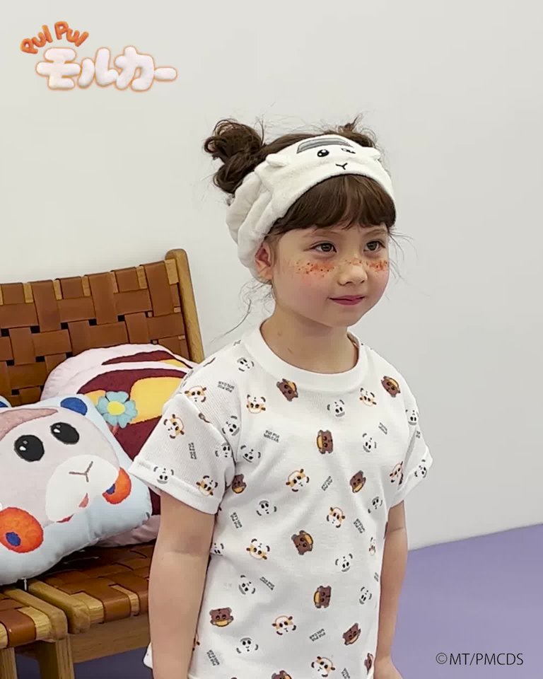 PUI PUI モルカー】シロモ＆チョコヘアバンド(F モカ): キッズ