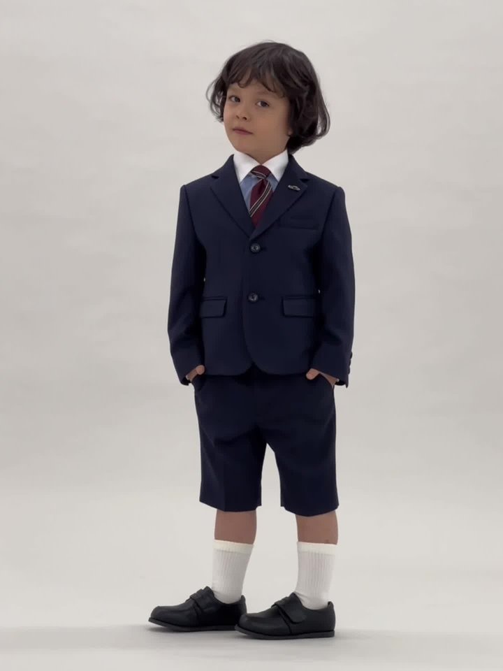 紺ジャケット+ショートパンツセット(110cm 紺): キッズ - ナルミヤ