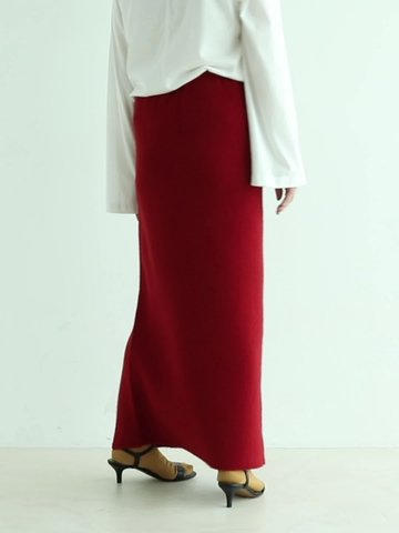 【ENOF】velvet long skirt オフホワイト/Mサイズ