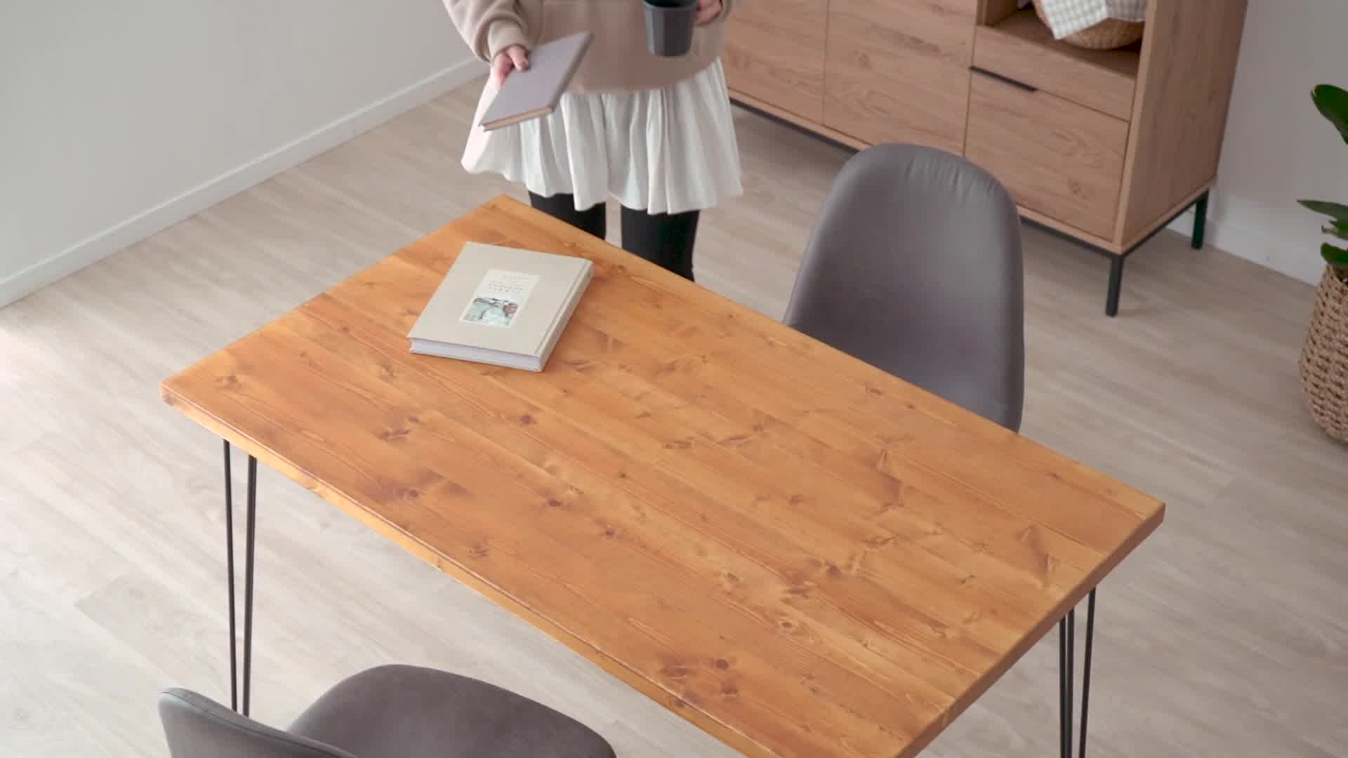 リビングテーブル ライトブラウン 無垢材 スチール脚のお洒落でシンプルデザイン 公式 Lowya ロウヤ 家具 インテリアのオンライン通販