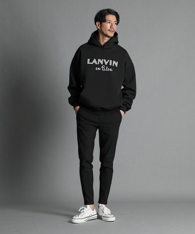 シェブロンロゴ ダンボールニットパーカー｜LANVIN en Bleu｜ランバン