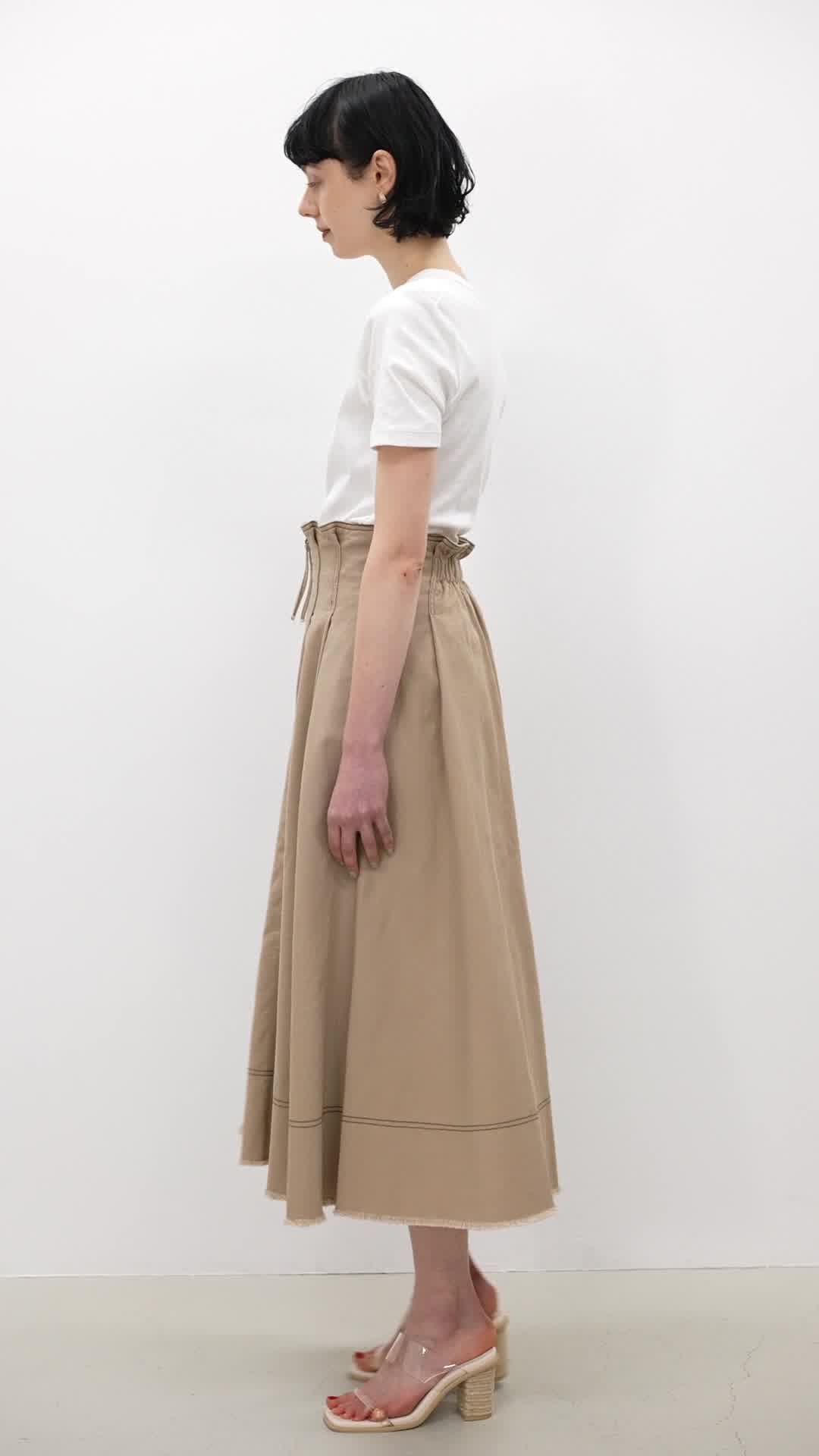 AZUL BY MOUSSY | ZIPUP DENIM FLARE SKIRT (スカート ) |SHEL
