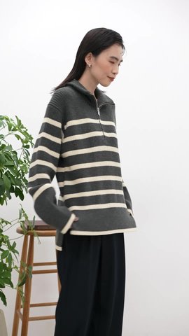 オンラインを販売 72〇ADORE シャンタンボーダーセットアップ TS0721-1 ...