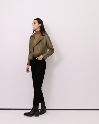 Luxe Leather Moto JKT | WOMEN（レディース）｜Theory 公式通販サイト