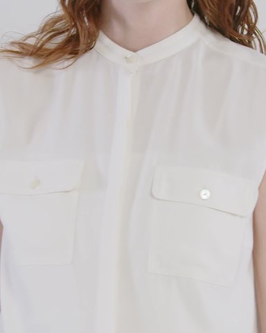Powder Crepe SL MLT Shirt | WOMEN（レディース）｜Theory 公式通販サイト